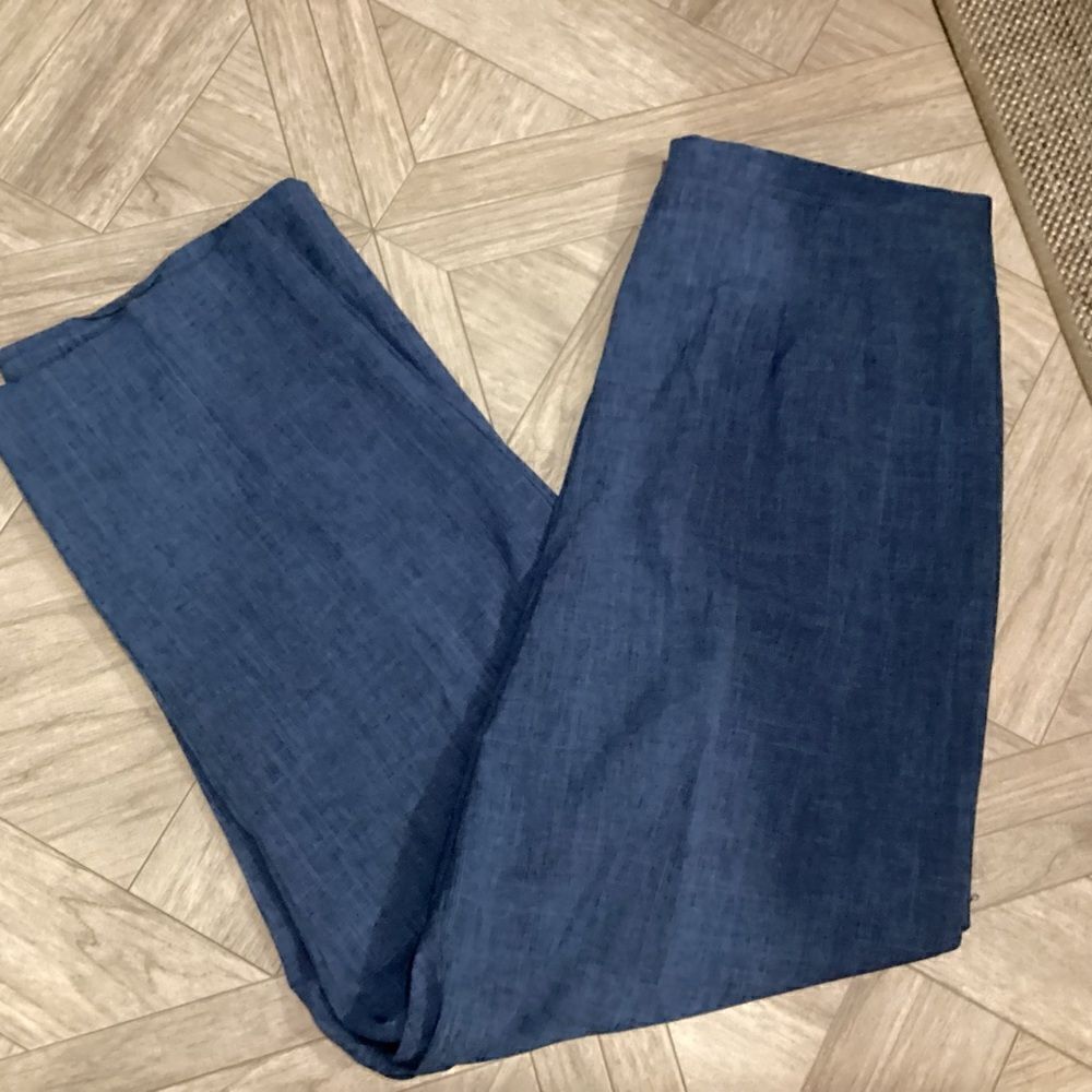 NWOT. Sag Harbor Women’s Size 18 Blackened Blue Polyester Dress Slacks